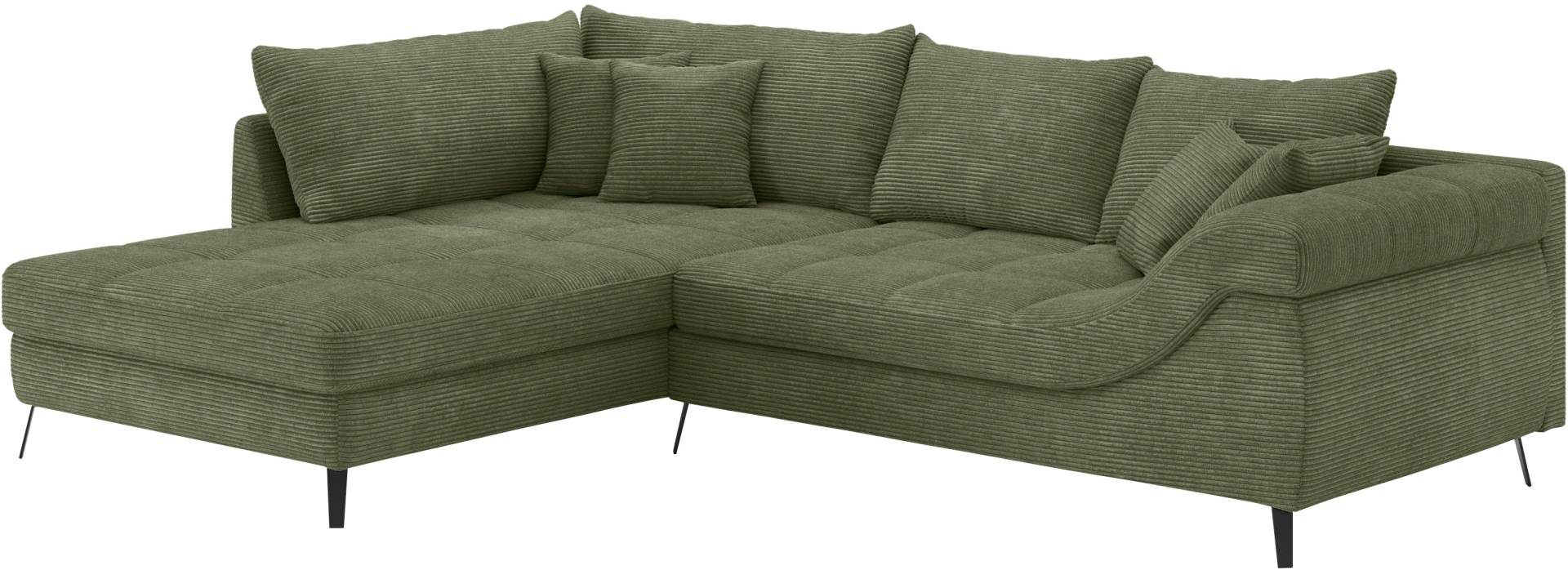 Mr. Couch Ecksofa »Portofino L-Form«, 4 Bezugsqualitäten, 13,5 cm hohe Metall-Profilfüsse in matt-schwarz Mr. Couch Ecksofa »Portofino L-Form«, 4 Bezugsqualitäten, 13,5 cm hohe Metall-Profilfüsse in matt-schwarz von Mr. Couch