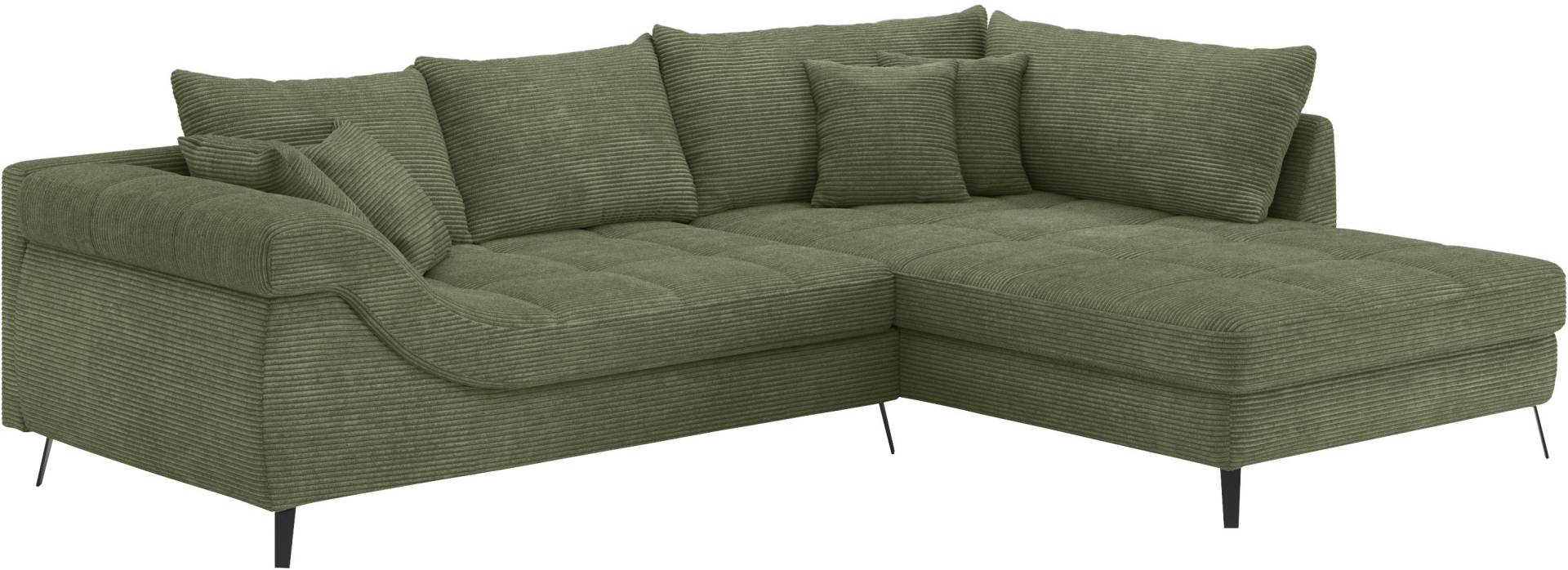 Mr. Couch Ecksofa »Portofino L-Form«, 4 Bezugsqualitäten, 13,5 cm hohe Metall-Profilfüsse in matt-schwarz Mr. Couch Ecksofa »Portofino L-Form«, 4 Bezugsqualitäten, 13,5 cm hohe Metall-Profilfüsse in matt-schwarz von Mr. Couch