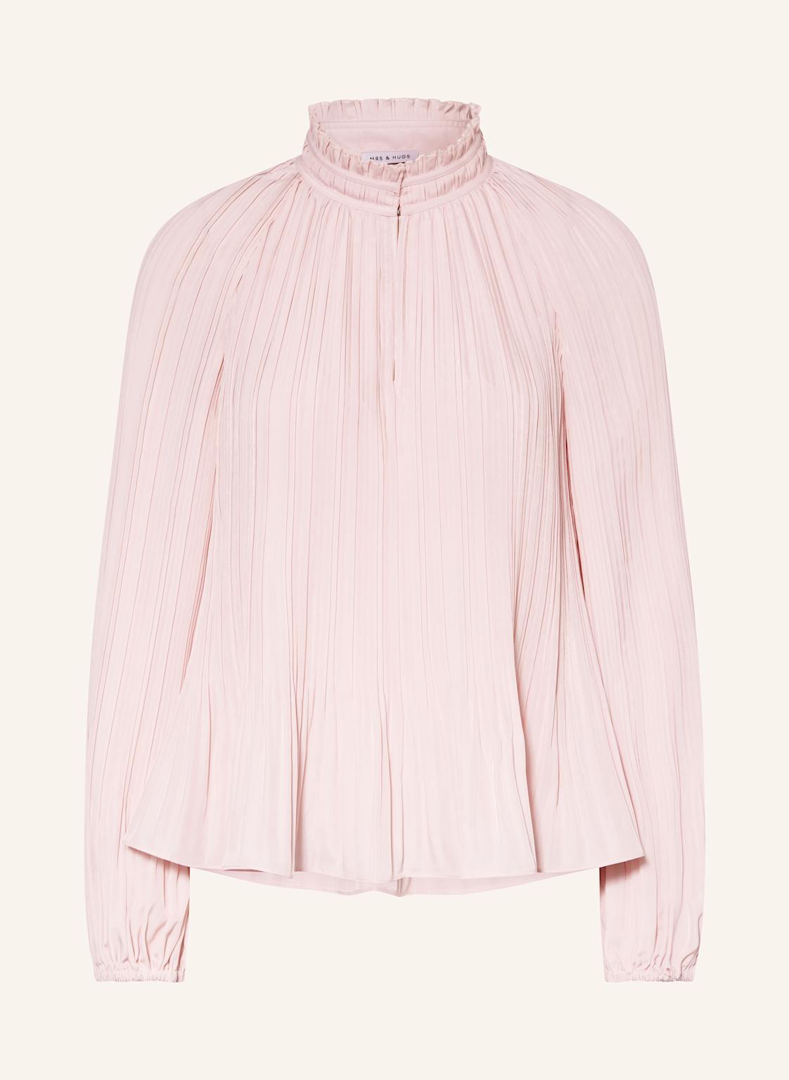 Mrs & Hugs Bluse Mit Plissees rosa von Mrs & HUGS