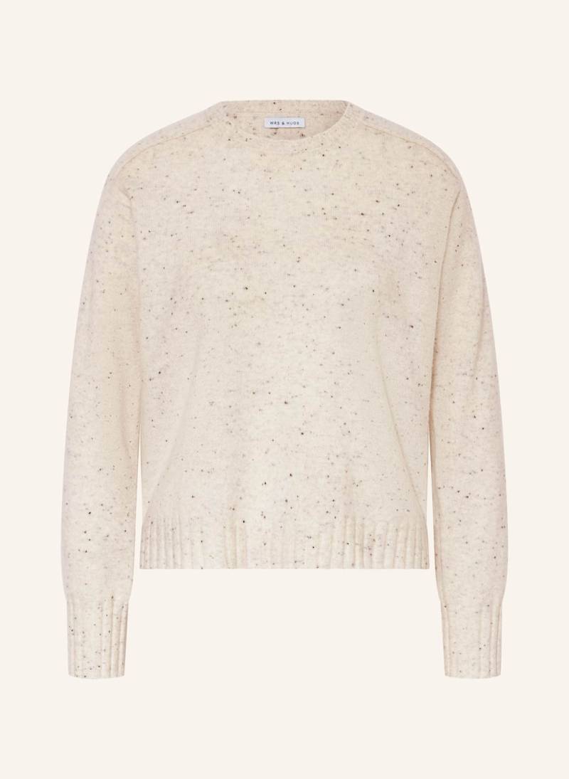Mrs & Hugs Cashmere-Pullover weiss von Mrs & HUGS