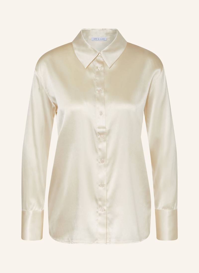 Mrs & Hugs Hemdbluse Aus Seide beige von Mrs & HUGS