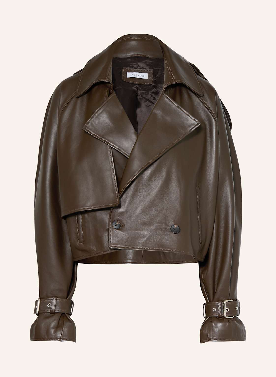 Mrs & Hugs Lederjacke braun Mrs & Hugs Lederjacke braun von Mrs & HUGS