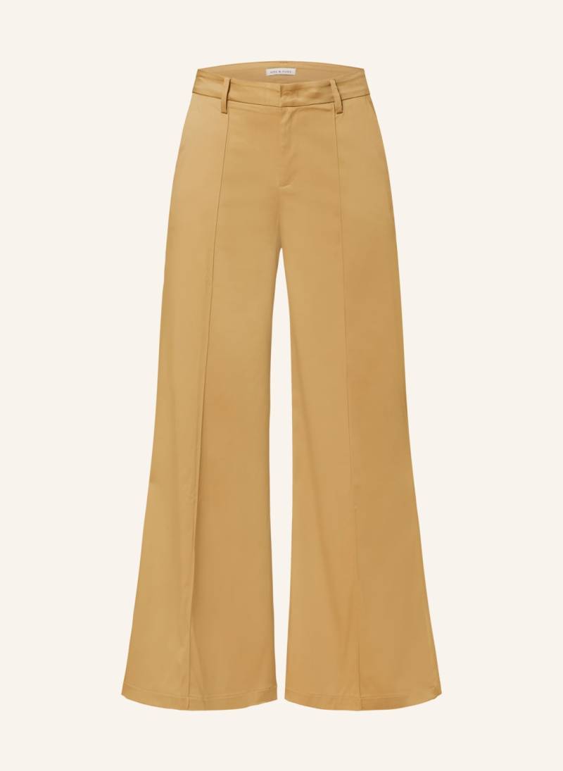 Mrs & Hugs Marlenehose Aus Satin gold von Mrs & HUGS