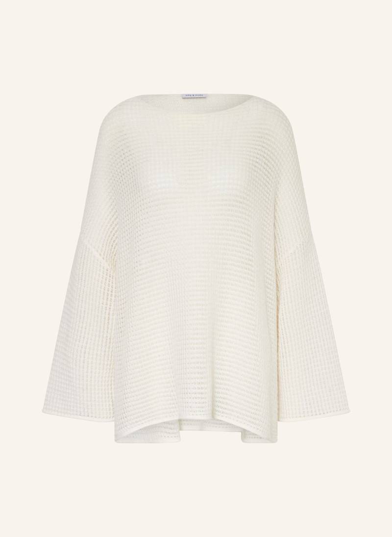 Mrs & Hugs Oversized-Pullover Mit Cashmere weiss von Mrs & HUGS