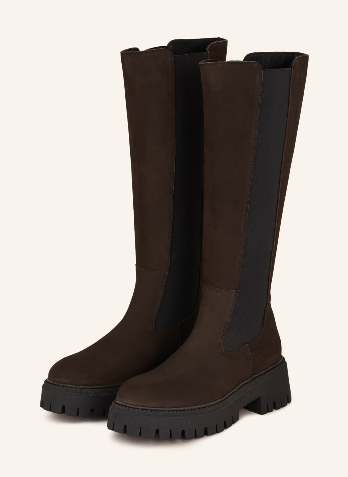 Mrs & Hugs Plateau-Stiefel braun von Mrs & HUGS