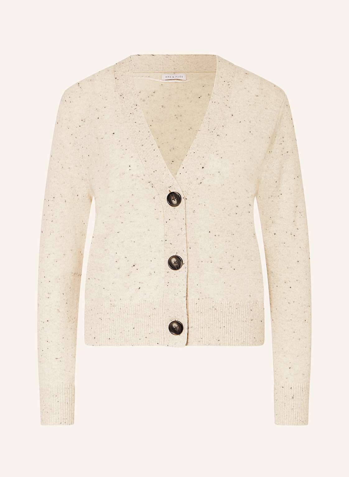 Mrs & Hugs Strickjacke Aus Cashmere weiss Mrs & Hugs Strickjacke Aus Cashmere weiss von Mrs & HUGS