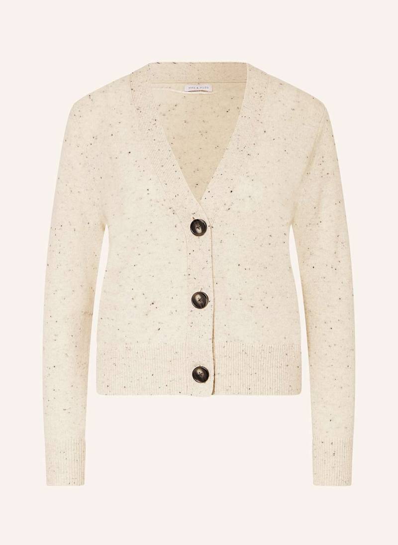 Mrs & Hugs Strickjacke Aus Cashmere weiss von Mrs & HUGS