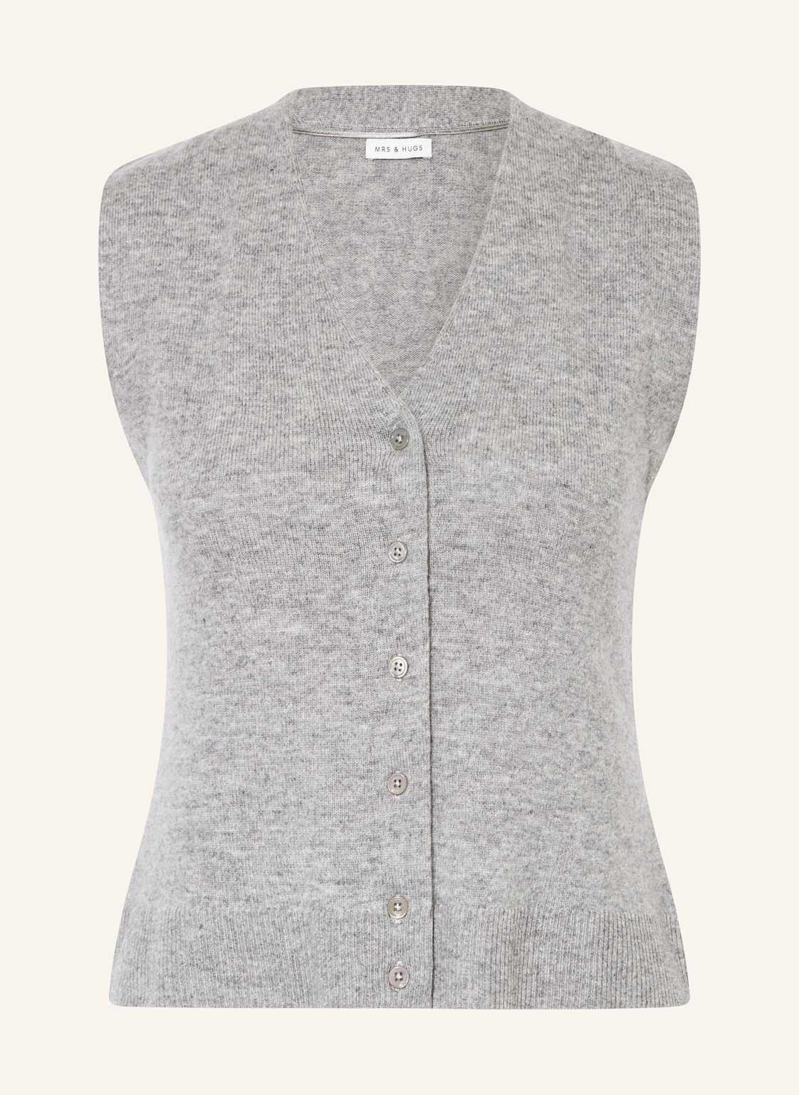 Mrs & Hugs Strickweste Mit Cashmere grau Mrs & Hugs Strickweste Mit Cashmere grau von Mrs & HUGS