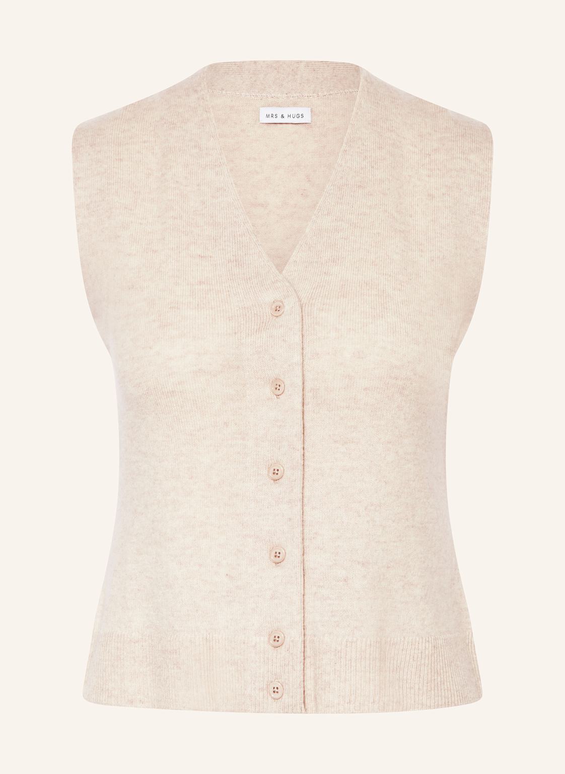 Mrs & Hugs Strickweste Mit Cashmere weiss Mrs & Hugs Strickweste Mit Cashmere weiss von Mrs & HUGS