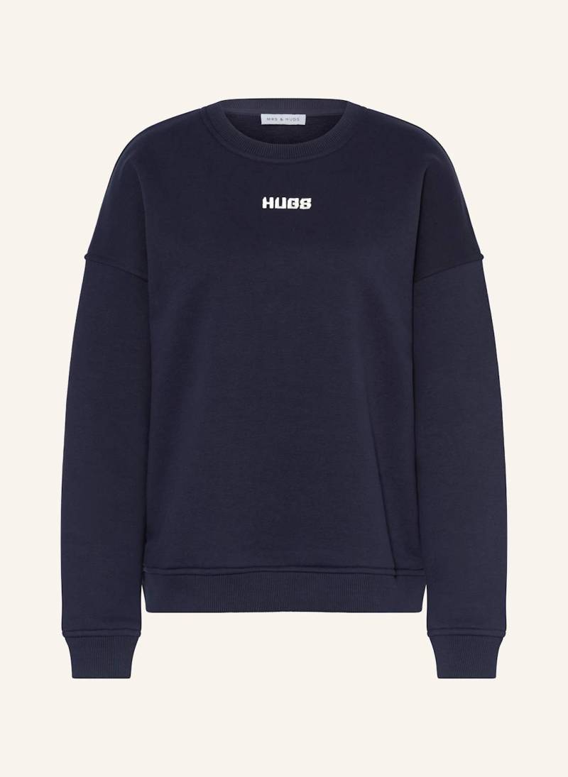 Mrs & Hugs Sweatshirt blau von Mrs & HUGS