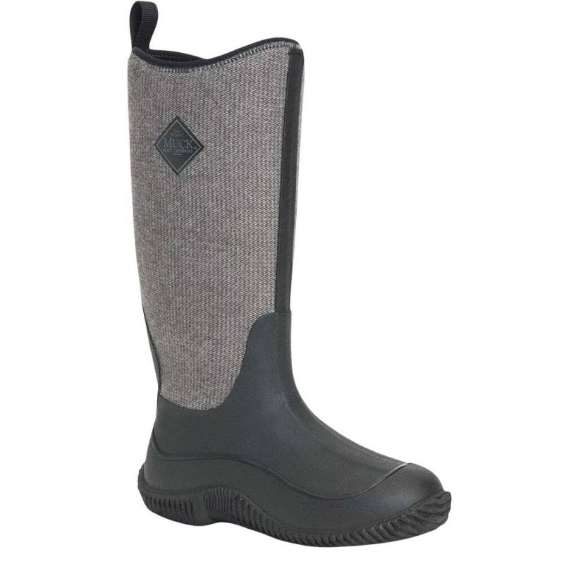 Gummistiefel Hale, Fischgrätmuster Damen Schwarz 39.5 von Muck Boots