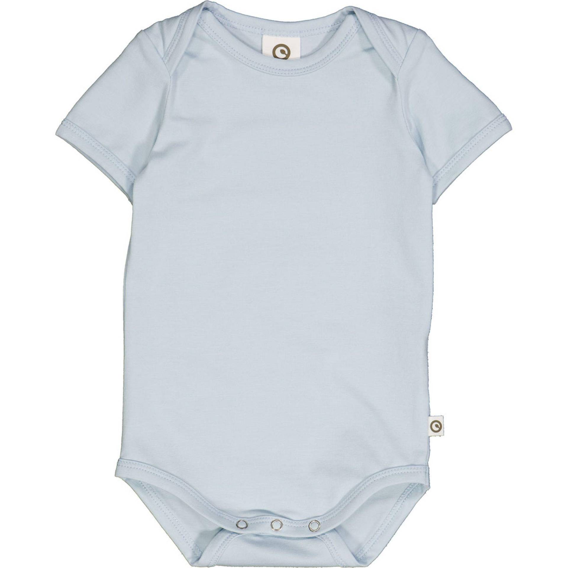 Kurzarmbody Unisex Blau 62 von Müsli by Green Cotton