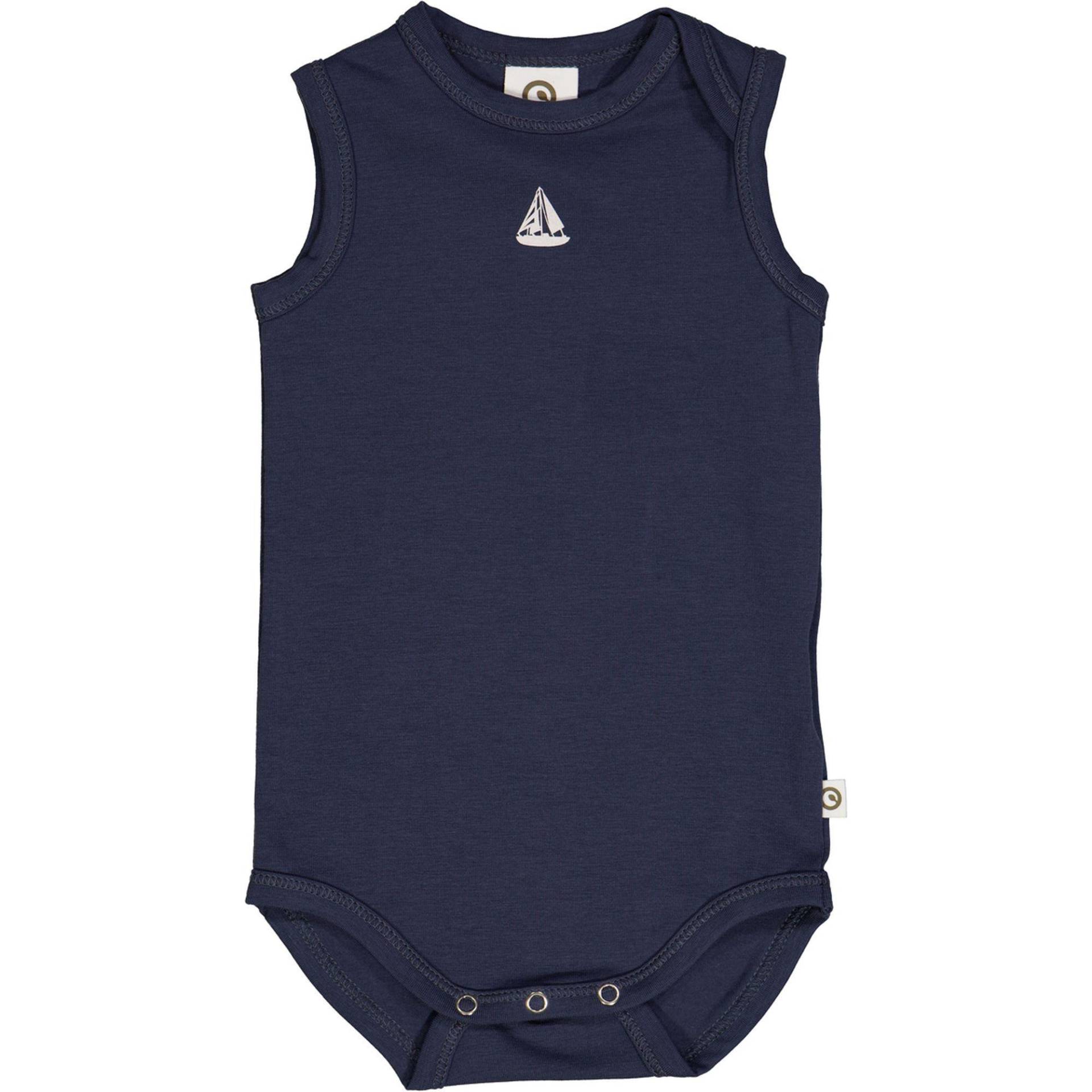 Kurzarmbody Unisex Blau 74 von Müsli by Green Cotton