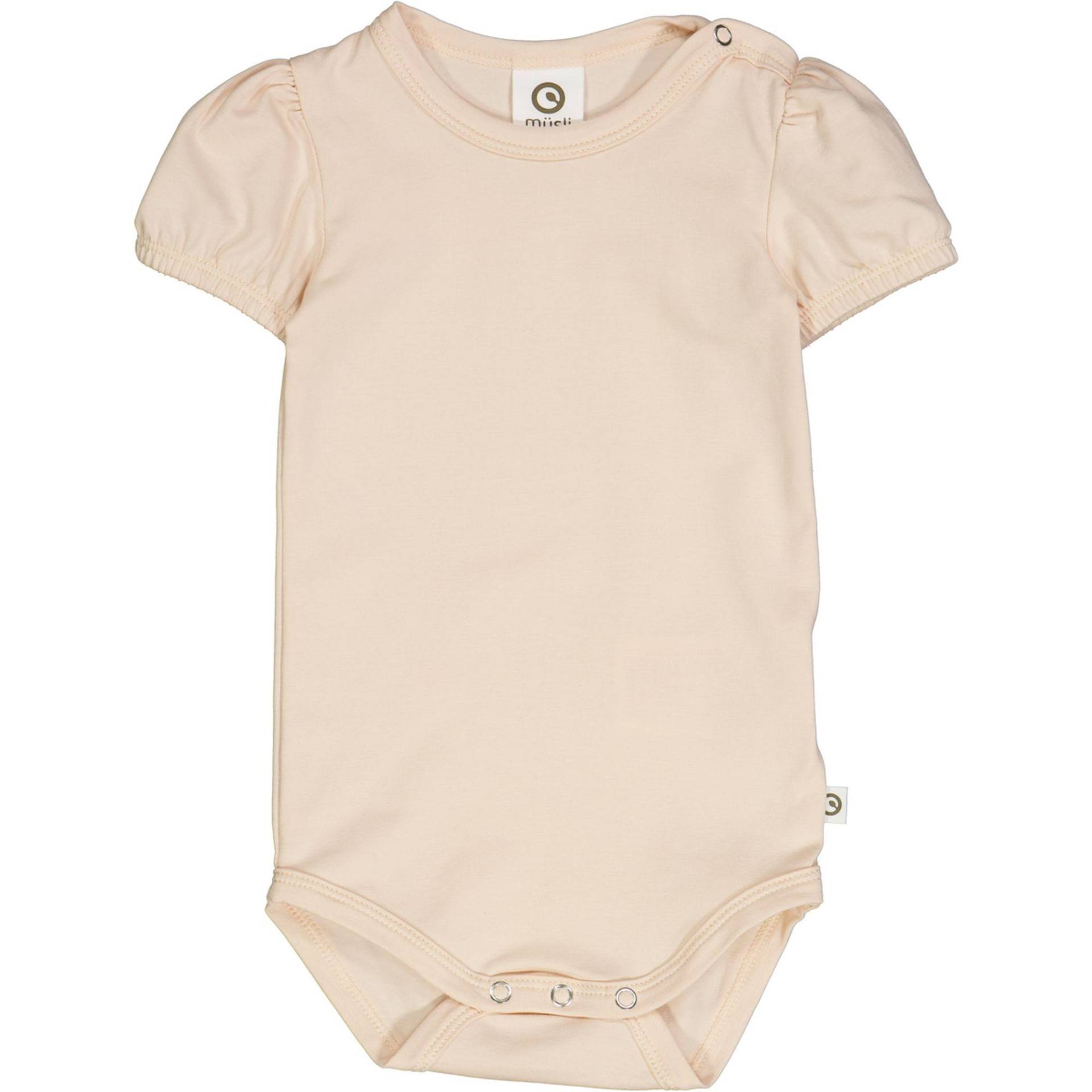 Kurzarmbody Unisex Rosa 68 von Müsli by Green Cotton