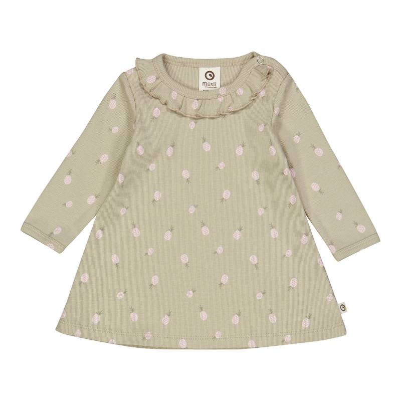 Kleid langarm Rüschenkragen Ananas Rippqualität von Müsli
