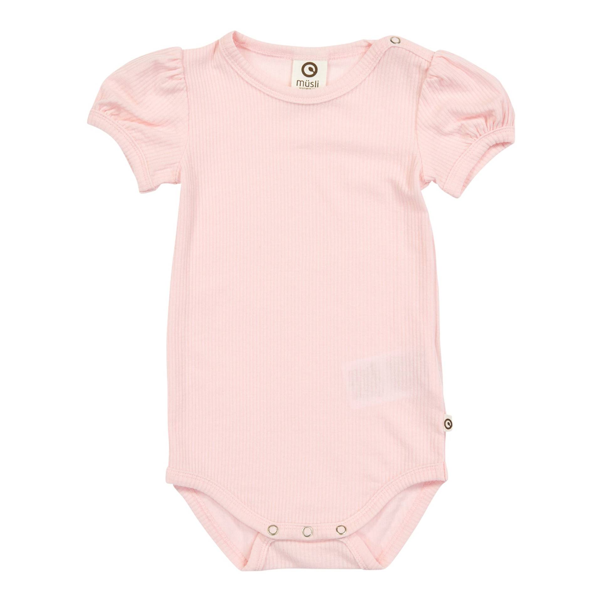 Tencel-Body kurzarm Puffärmel Rippqualität von Müsli