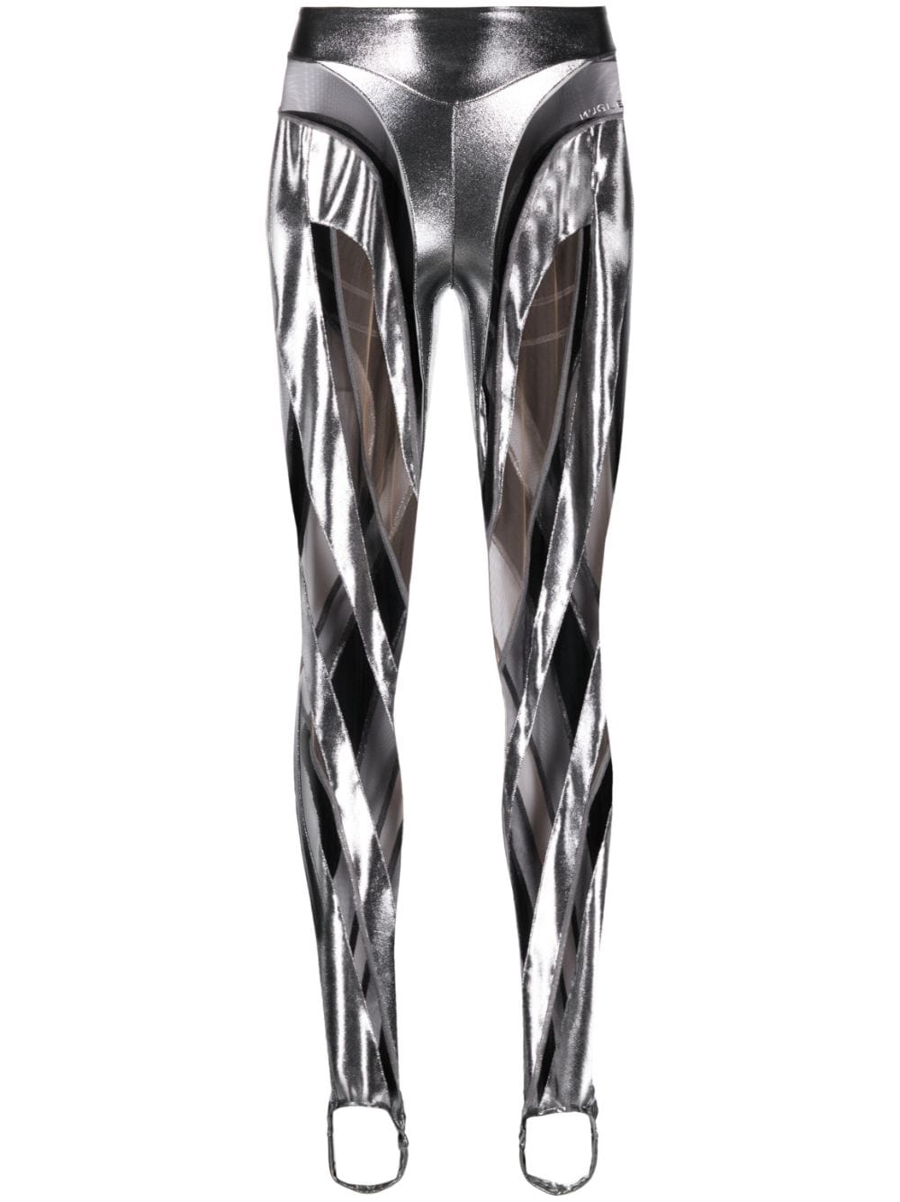 Mugler Spiral leggings - Silver von Mugler