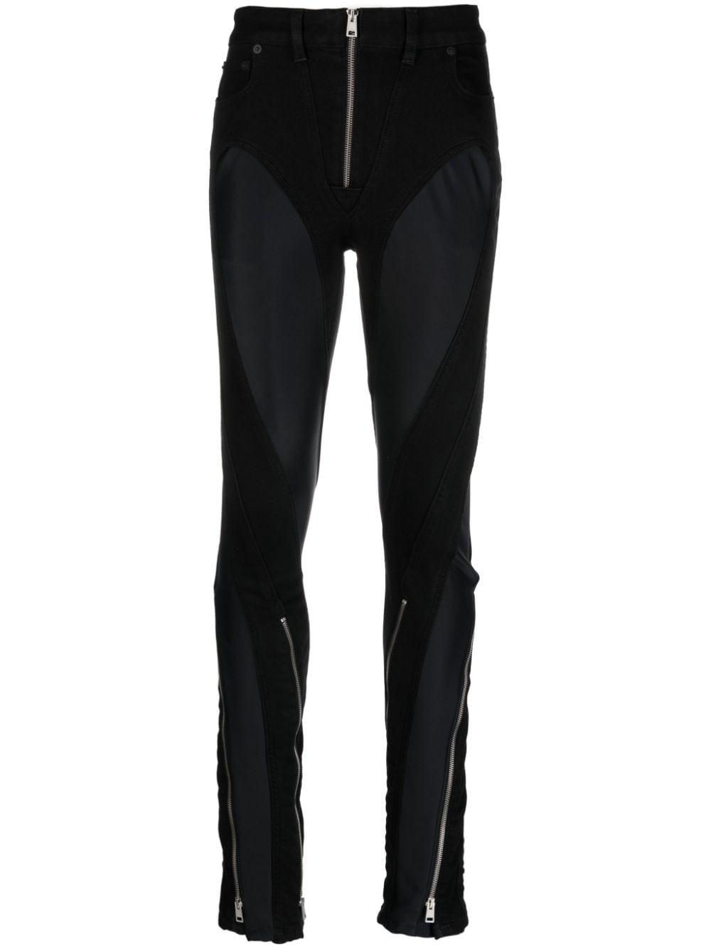 Mugler Spiral flared jeans - Black von Mugler