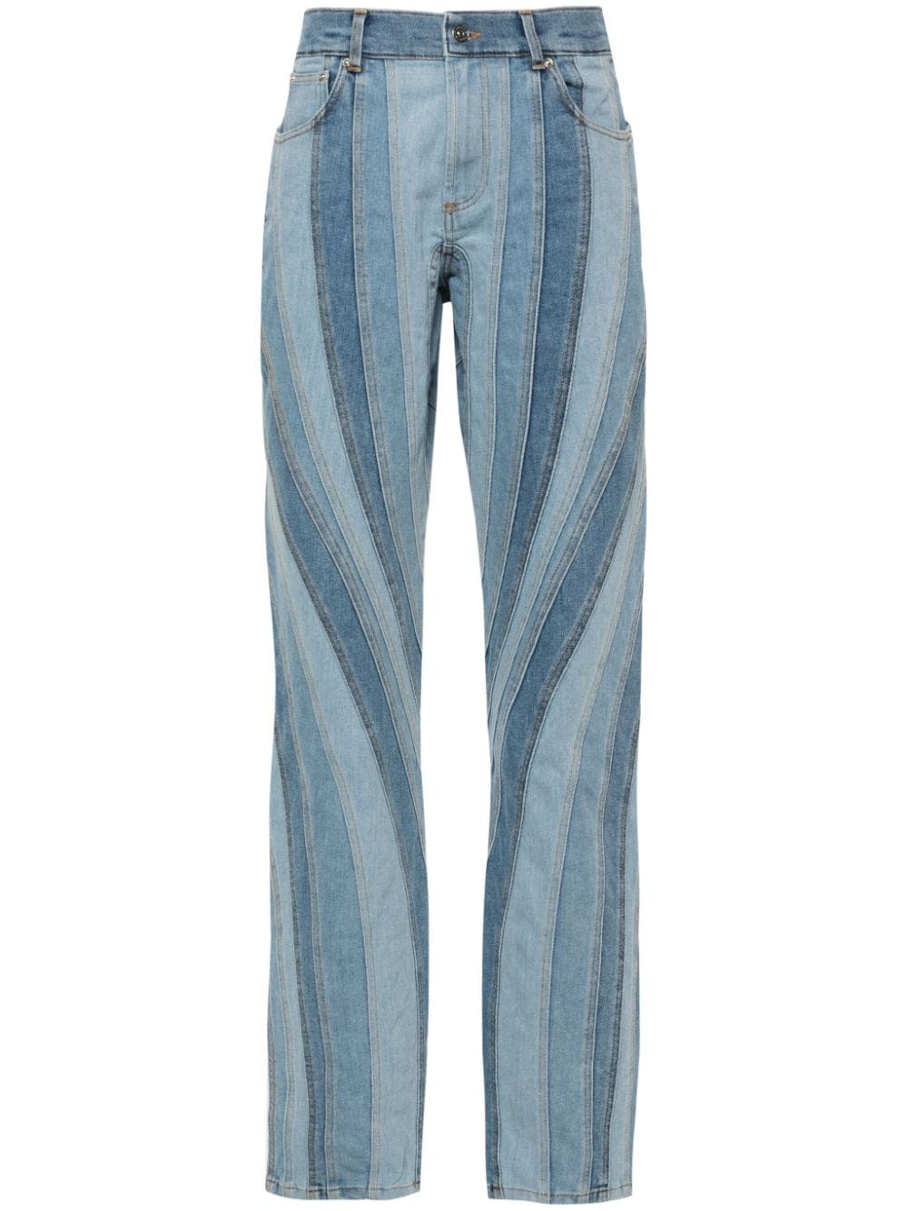 Mugler Spiral straight-leg jeans - Blue von Mugler
