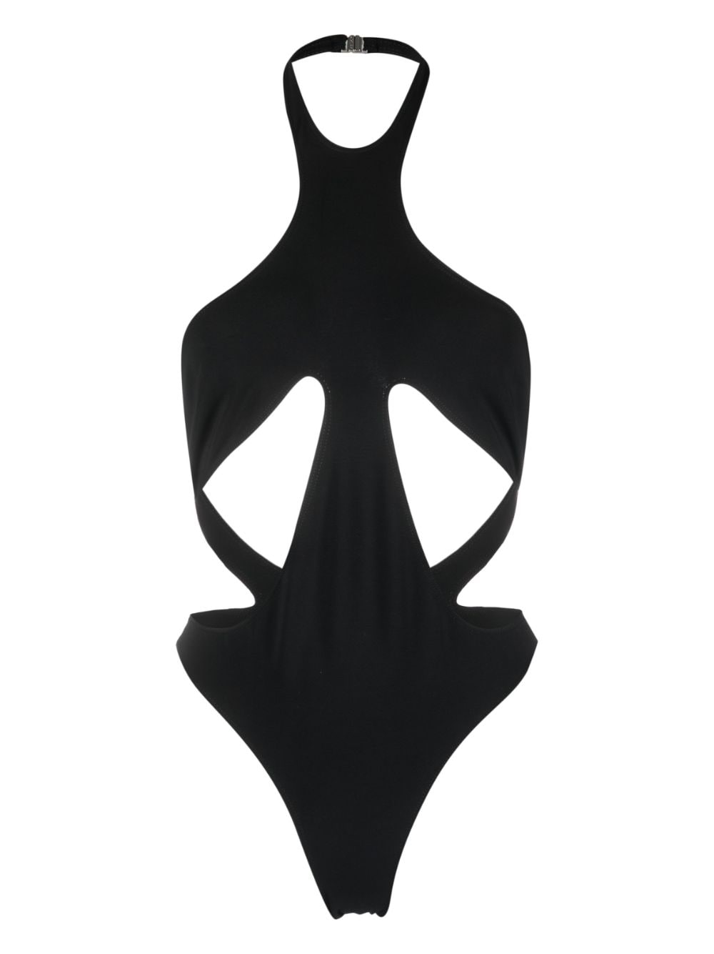 Mugler halterneck cut-out swimsuit - Black von Mugler