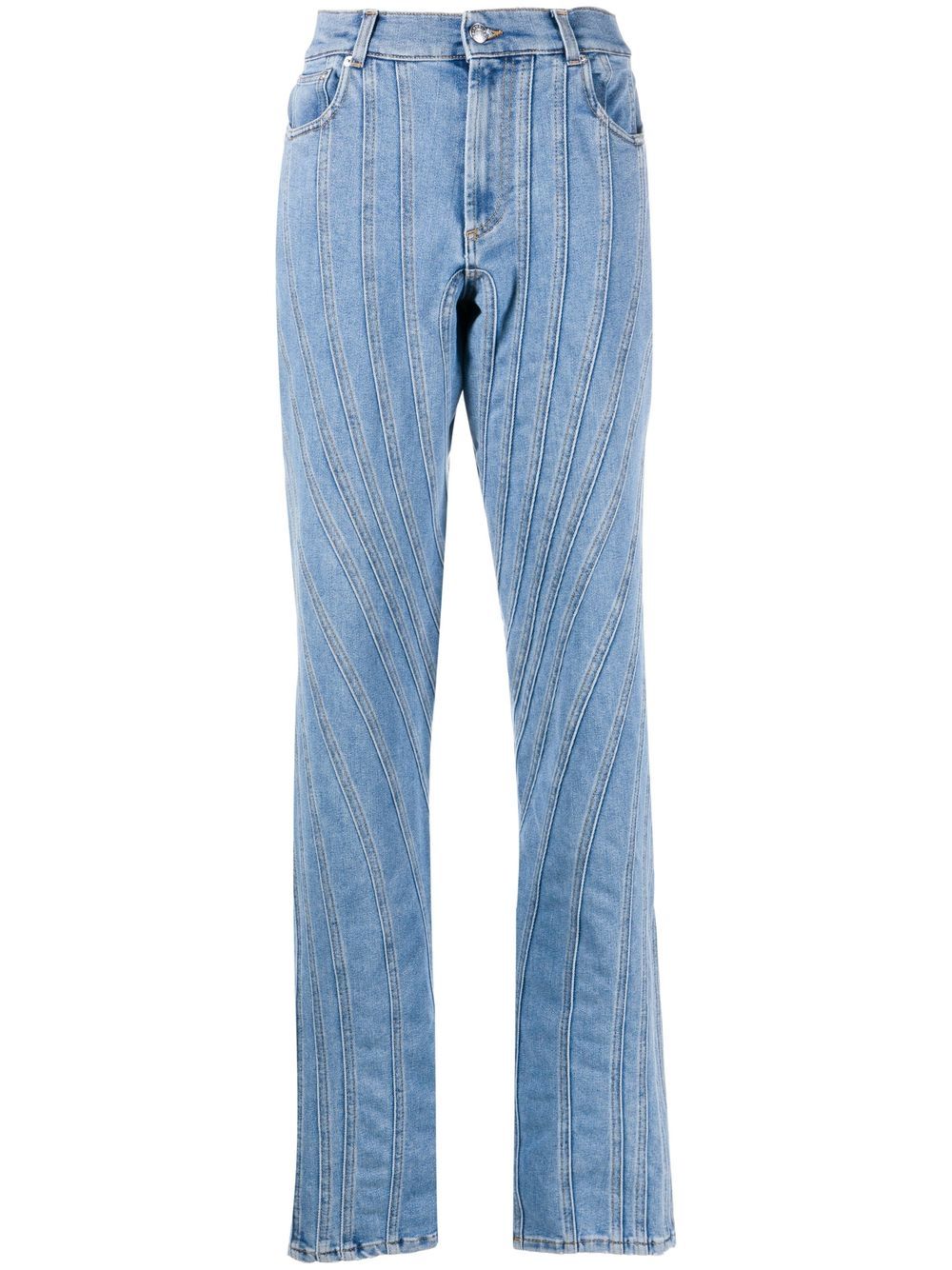 Mugler high-waisted flared jeans - Blue von Mugler