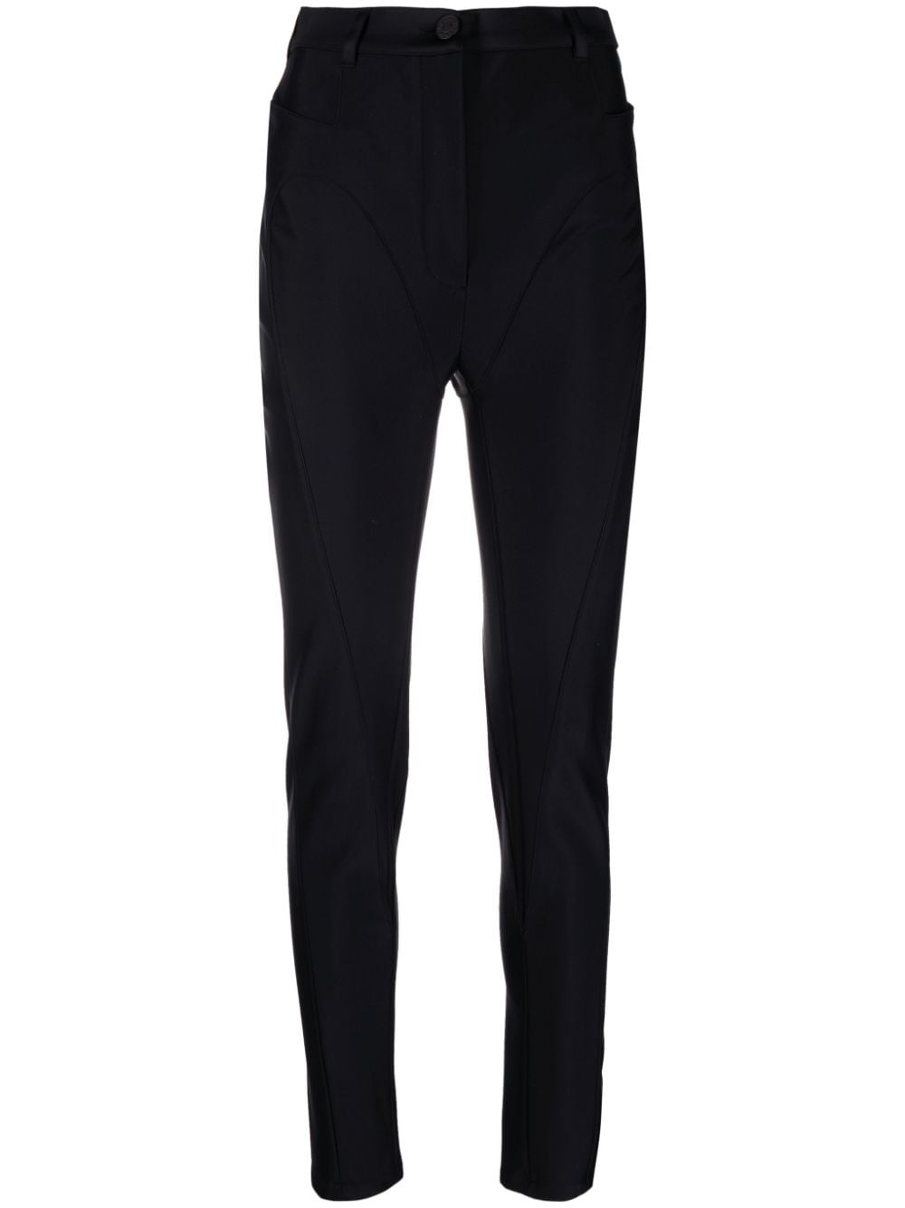 Mugler high-waisted skinny trousers - Black von Mugler