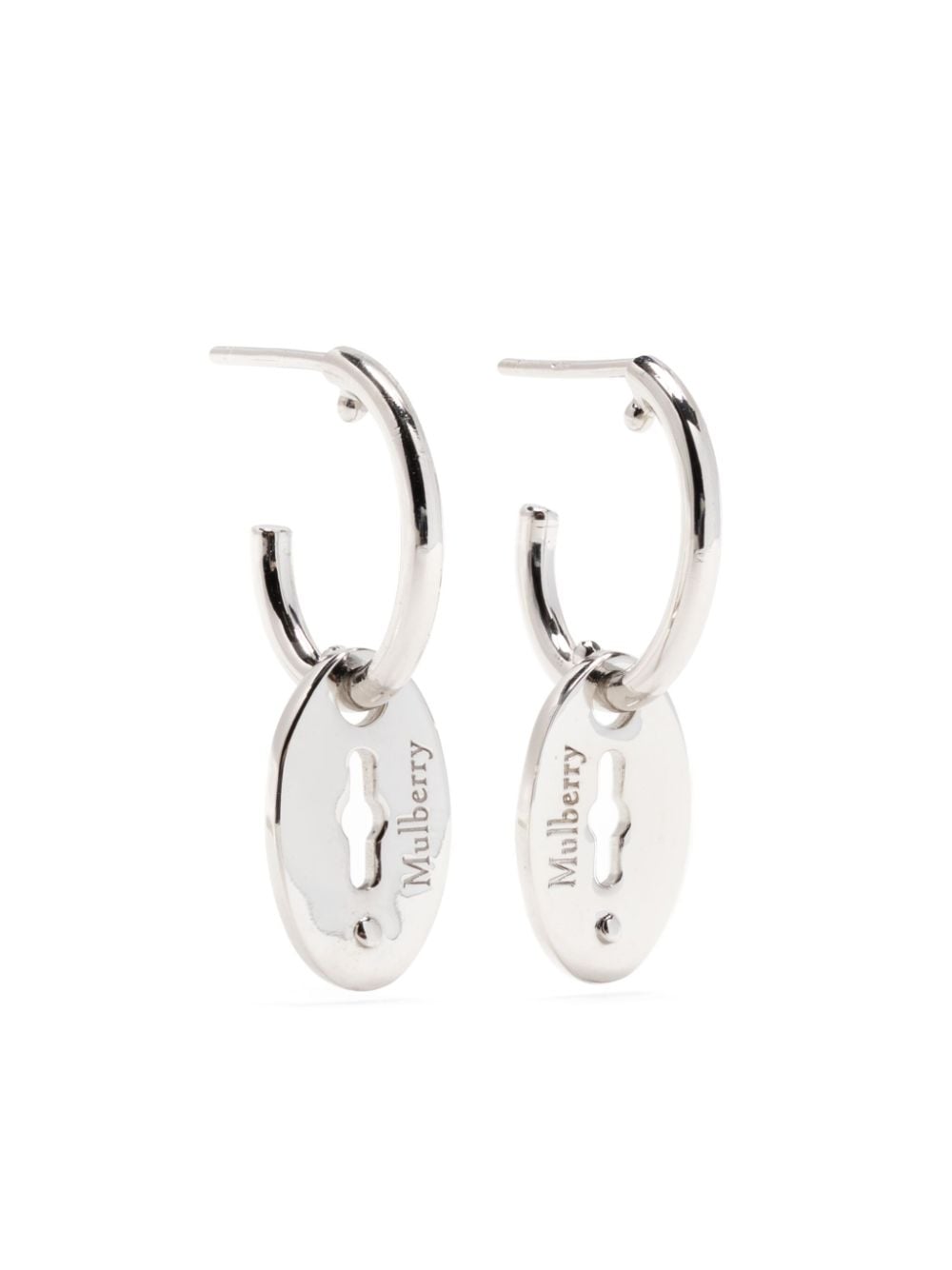 Mulberry Bayswater hoop earrings - Silver von Mulberry