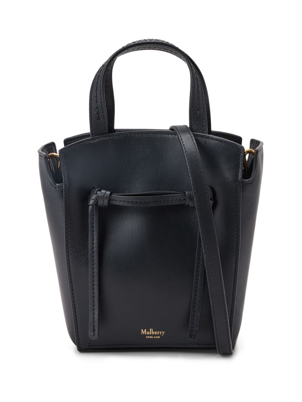 Mulberry Clovelly leather mini bag - Black von Mulberry