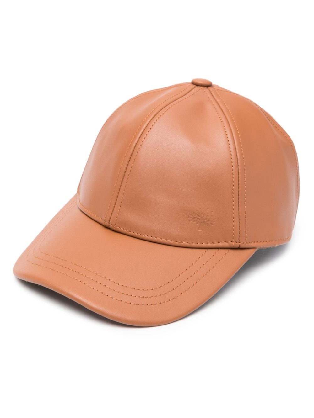 Mulberry leather baseball cap - Brown von Mulberry