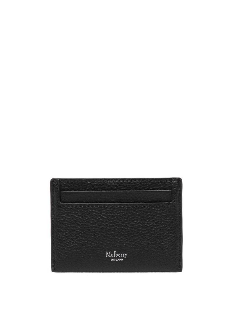 Mulberry logo-embossed slim cardholder - Black von Mulberry