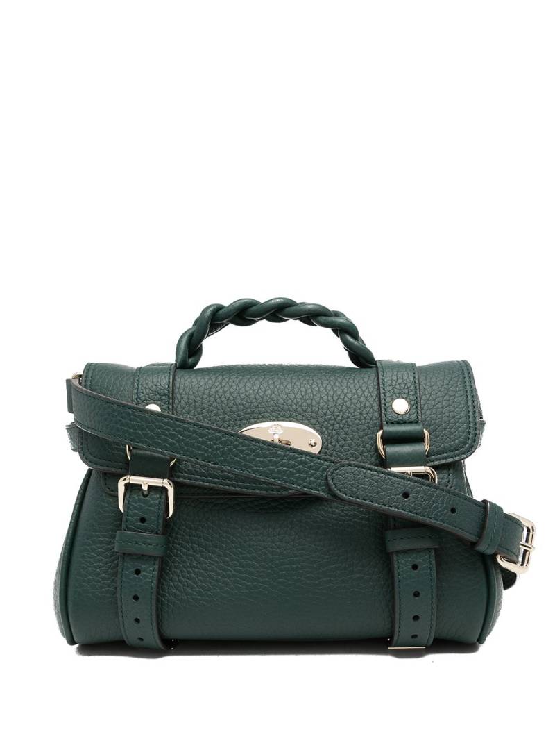 Mulberry mini Alexa heavy-grain satchel bag - Green von Mulberry