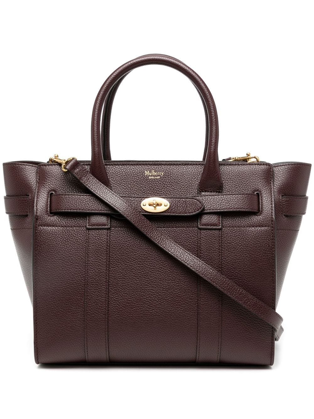 Mulberry small Bayswater zipped tote bag - Brown von Mulberry