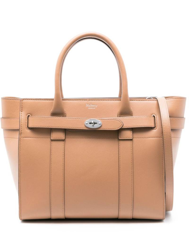 Mulberry small Bayswater zipped tote bag - Brown von Mulberry