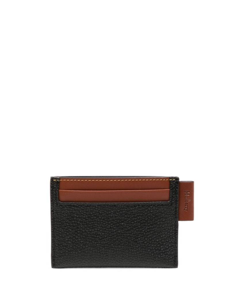 Mulberry two-tone slip card holder - Black von Mulberry