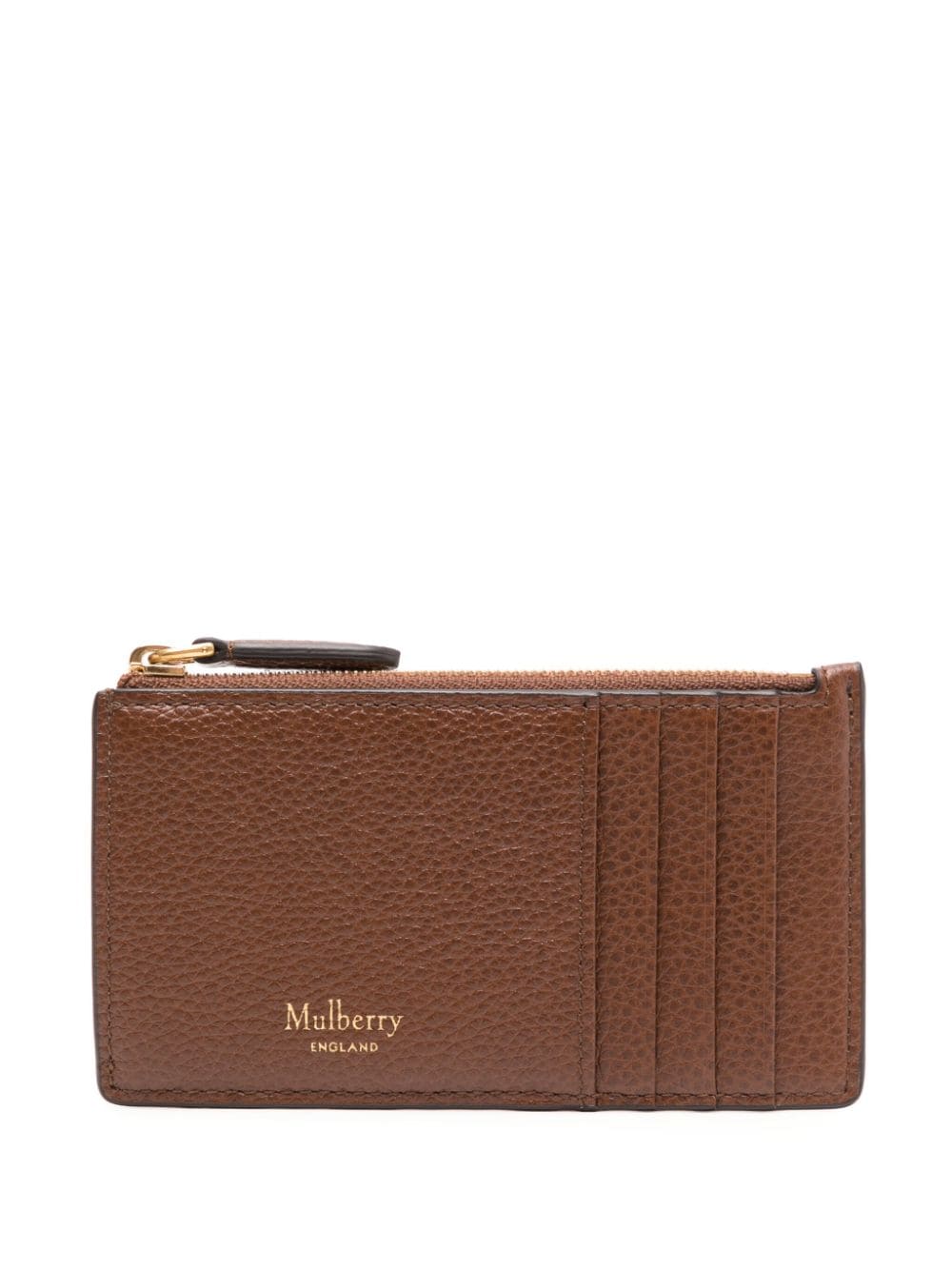 Mulberry zipped leather coin pouch - Brown von Mulberry