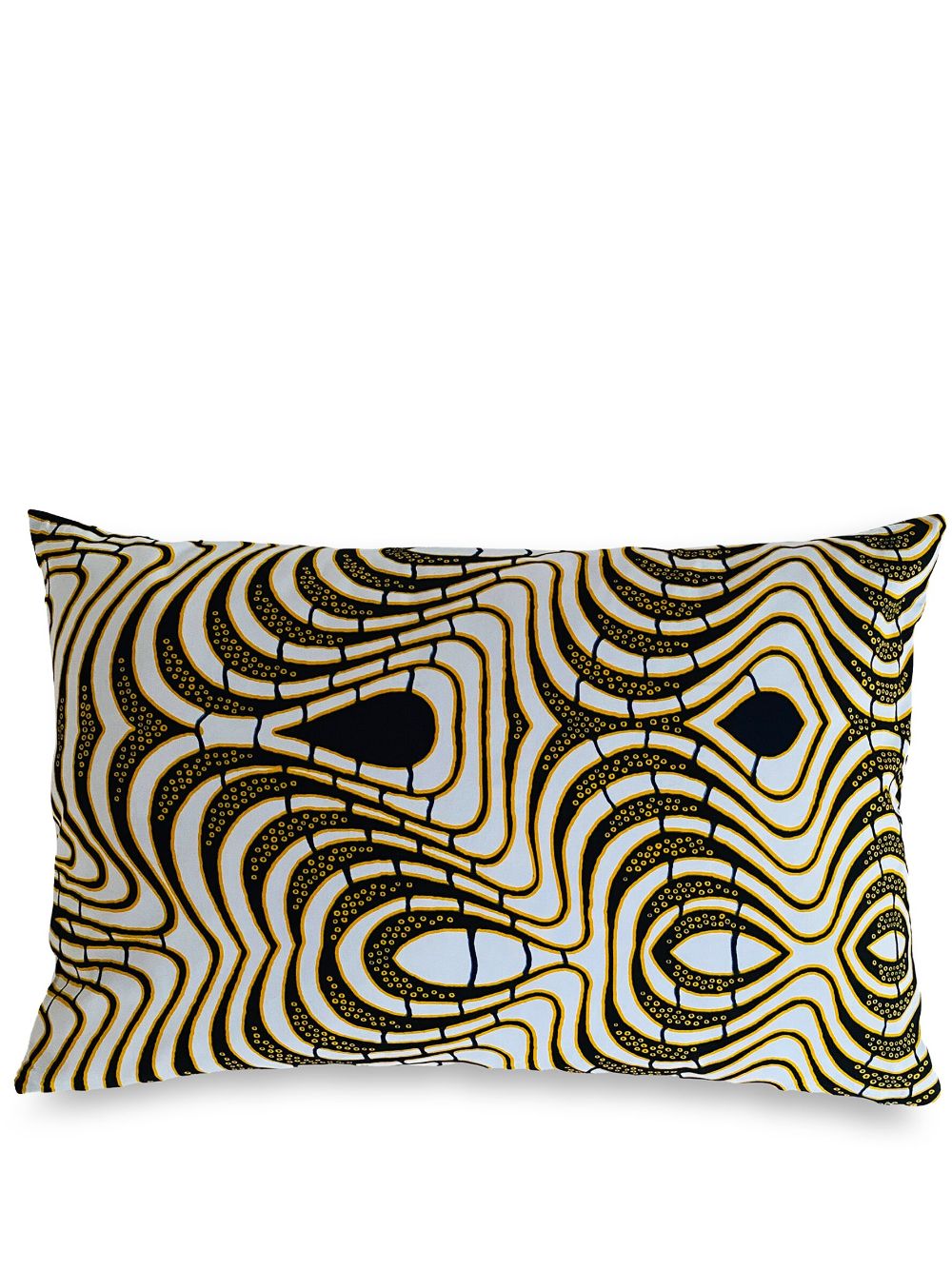 Mumutane Iki African Tribal graphic-print wool cushion - Black von Mumutane