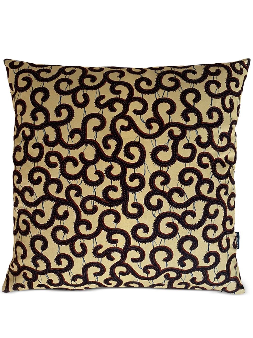 Mumutane Isolo Advice graphic-print wool cushion - Neutrals von Mumutane
