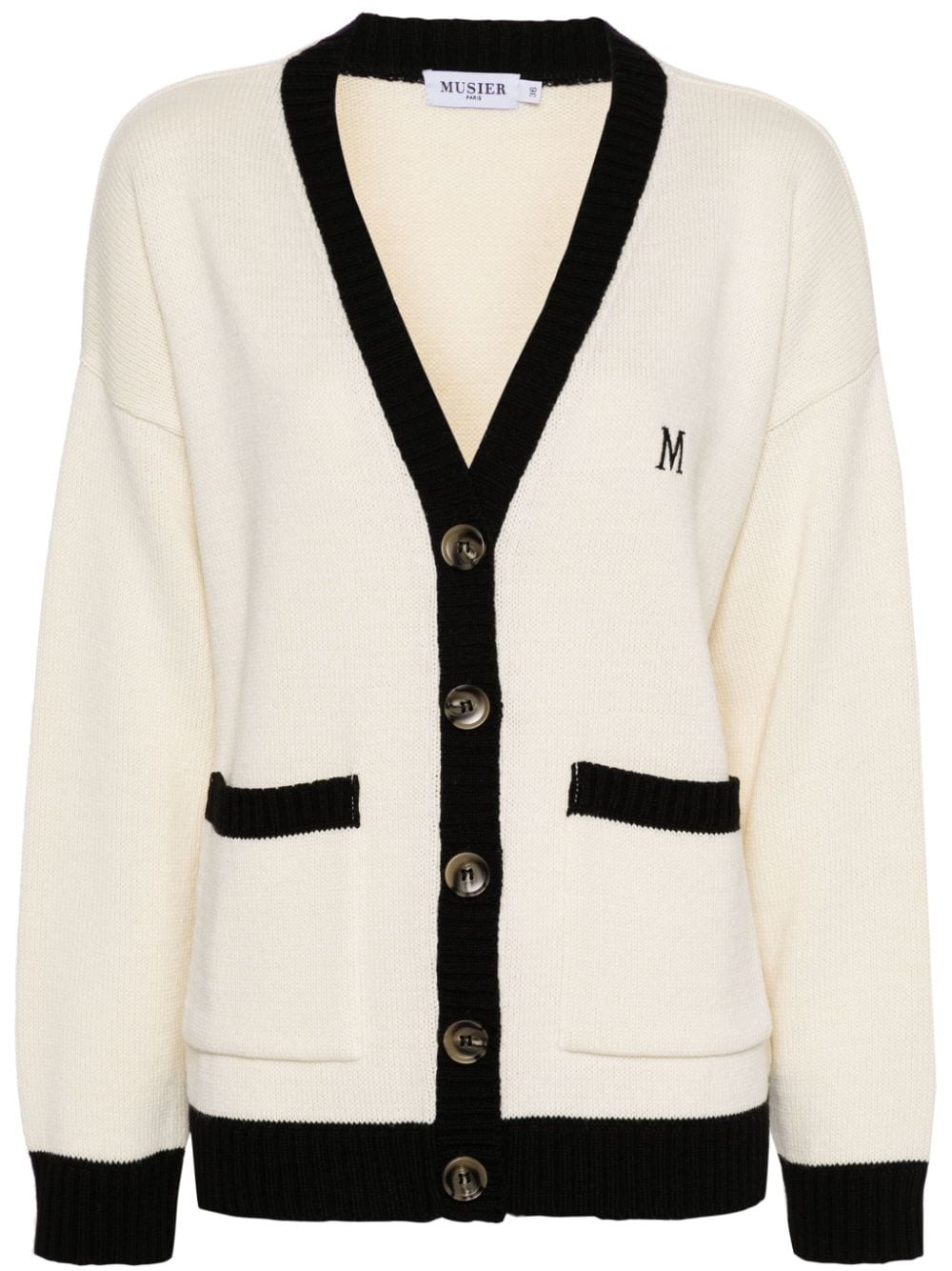 Musier Louis fine-knit cardigan - Neutrals von Musier