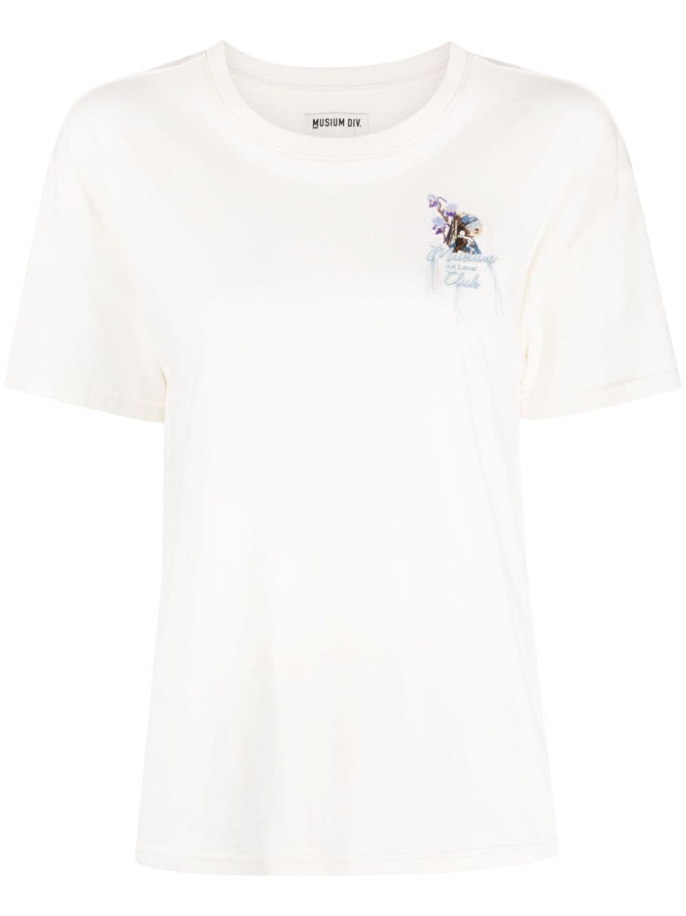 Musium Div. Art Lover Club cotton T-shirt - White von Musium Div.