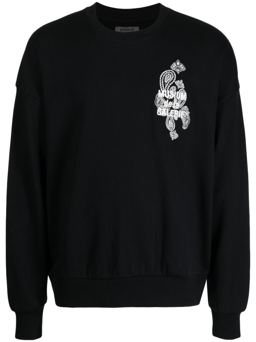 Musium Div. bandana-print cotton sweatshirt - Black von Musium Div.