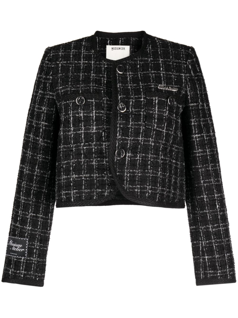 Musium Div. button-down tweed jacket - Black von Musium Div.