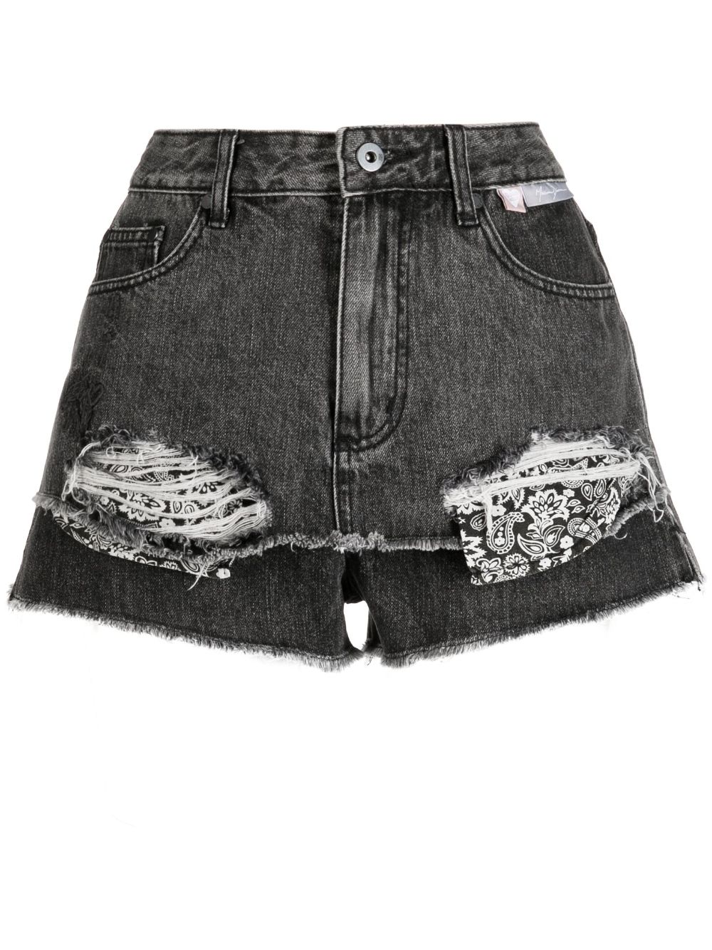 Musium Div. distressed denim shorts - Black von Musium Div.