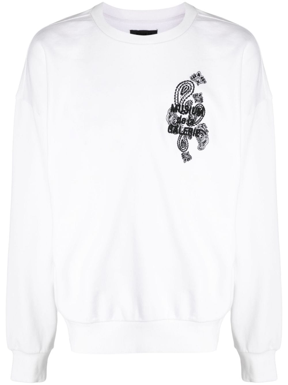 Musium Div. embroidered cotton sweatshirt - White von Musium Div.