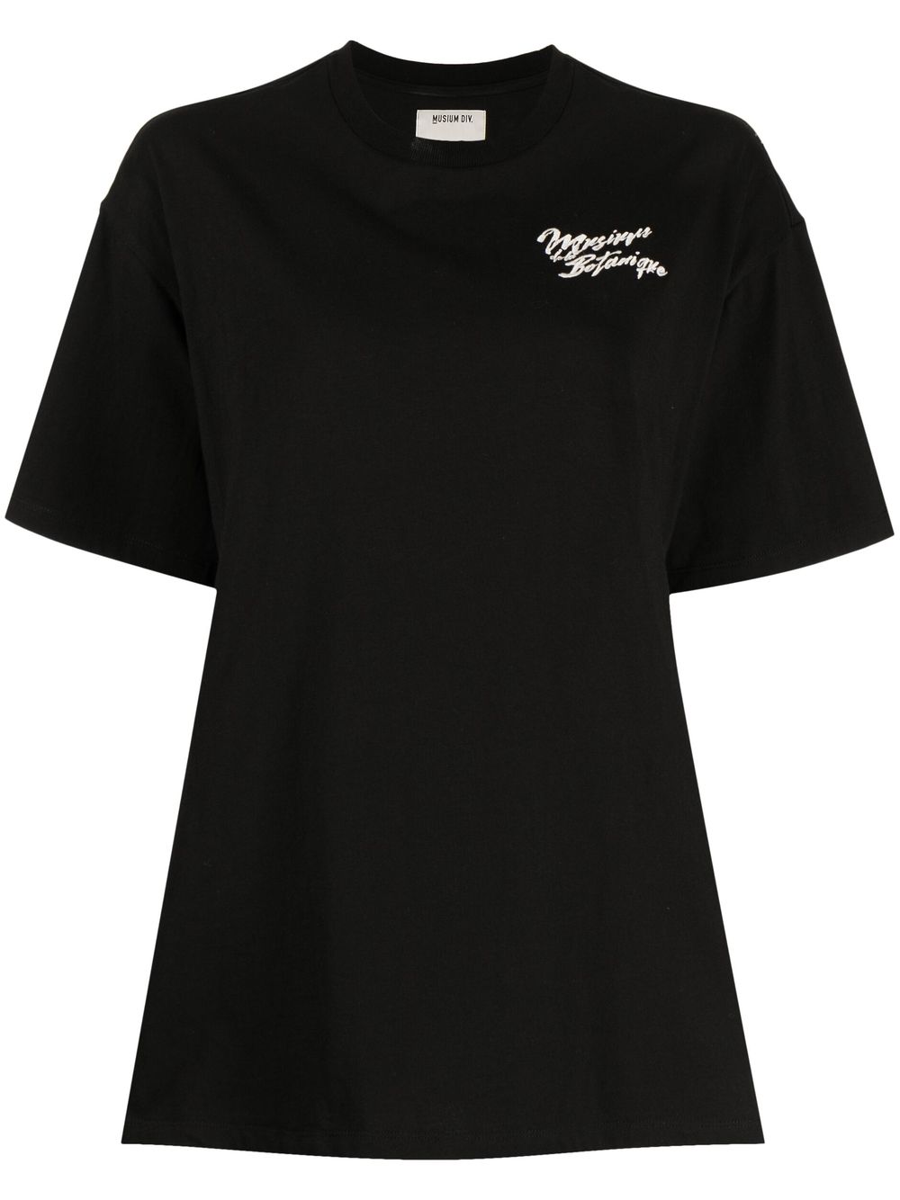 Musium Div. embroidered cotton t-shirt - Black von Musium Div.