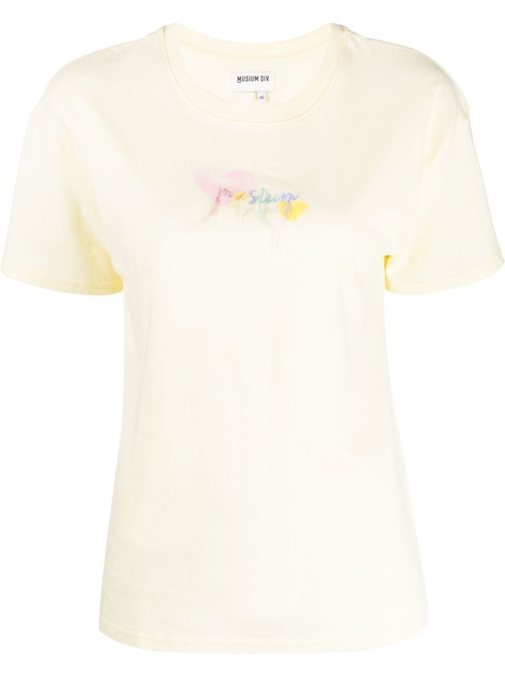 Musium Div. graphic-print cotton T-shirt - Yellow von Musium Div.