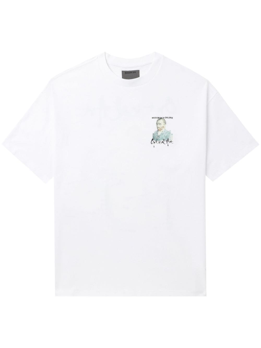 Musium Div. graphic-print cotton-blend T-shirt - White von Musium Div.