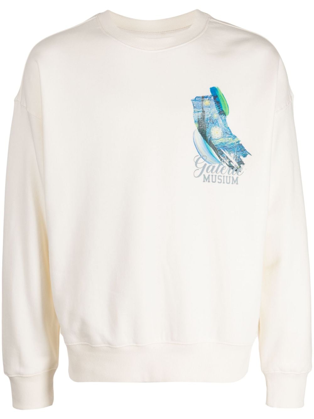 Musium Div. graphic-print cotton sweatshirt - White von Musium Div.