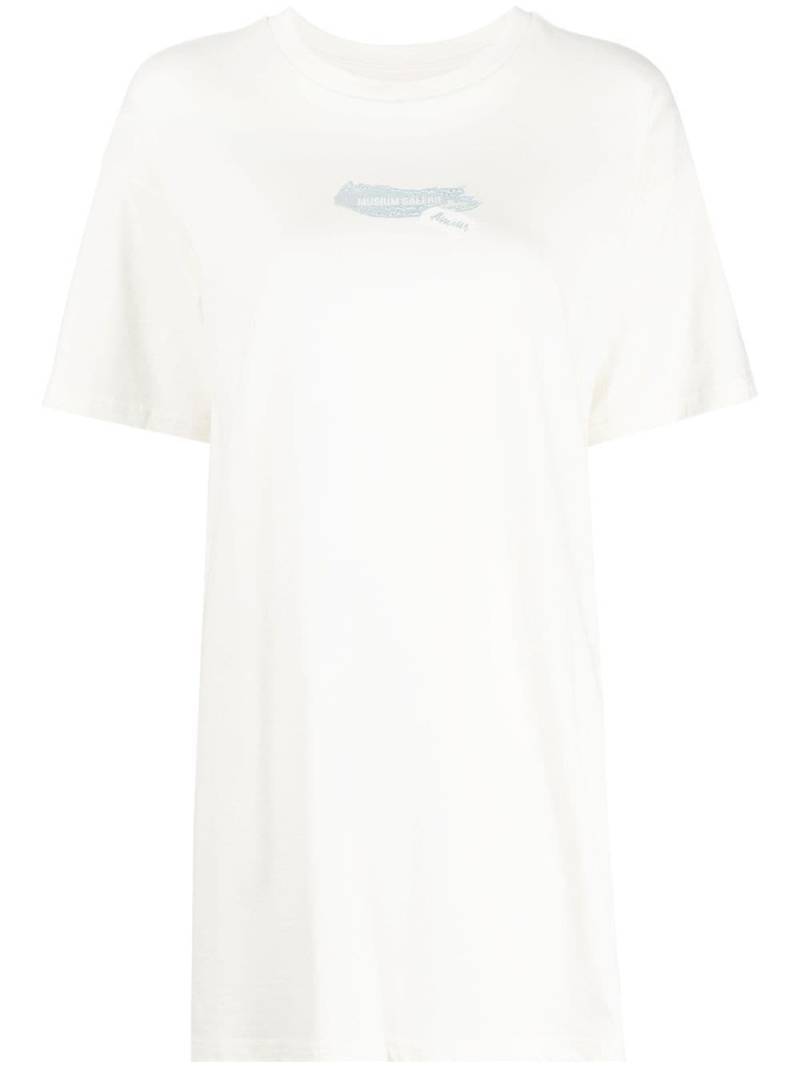 Musium Div. graphic-print long T-shirt - White von Musium Div.