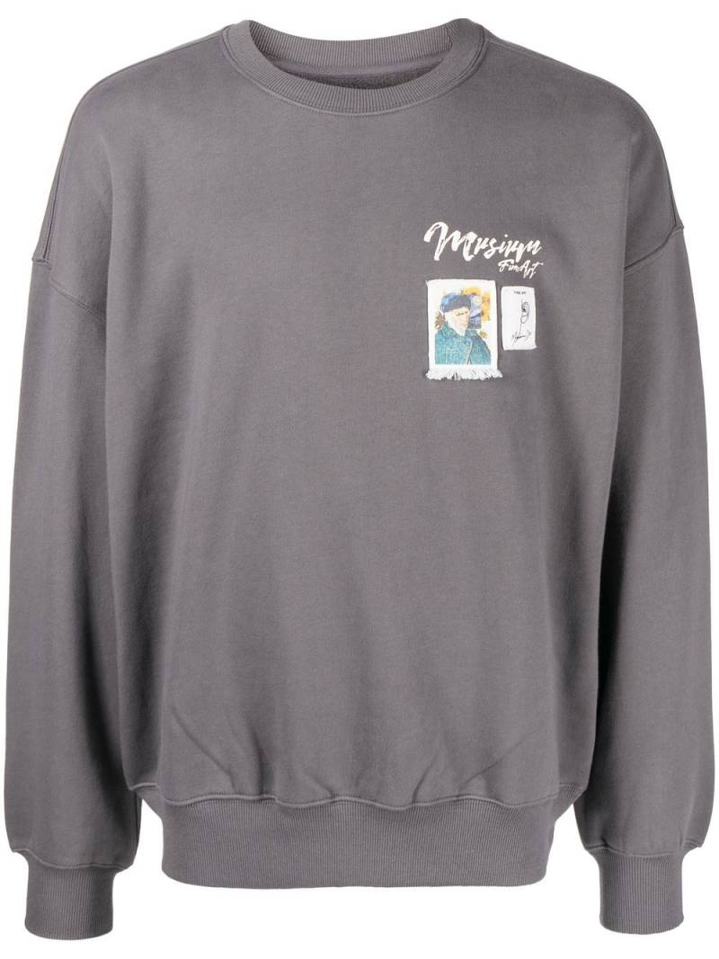 Musium Div. graphic-print sweatshirt - Grey von Musium Div.