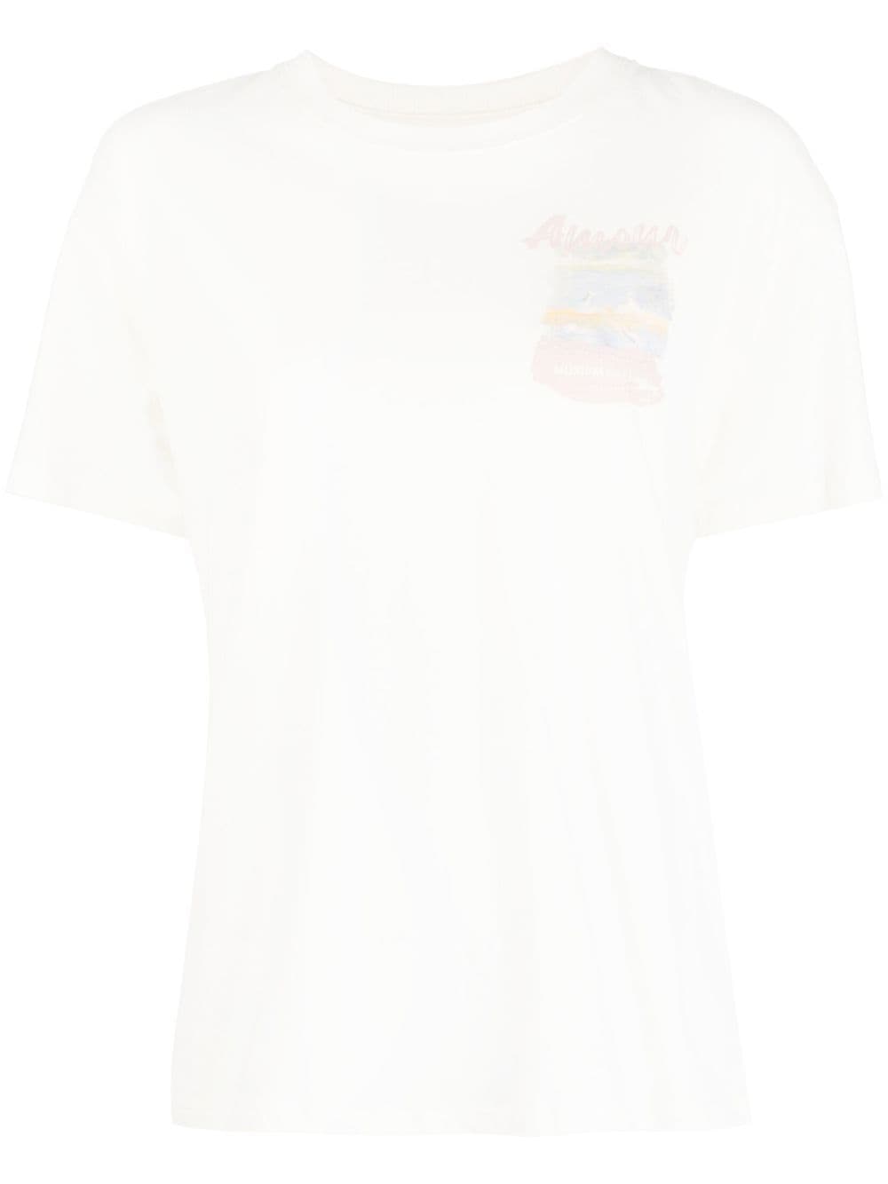 Musium Div. illustration-print shortsleeved T-shirt - White von Musium Div.